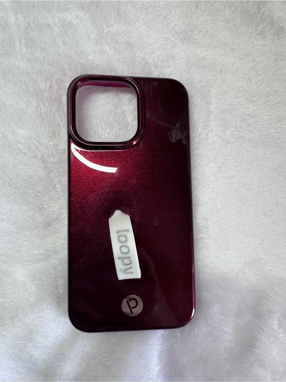iPhone Maroon Shimmer Loopy Case